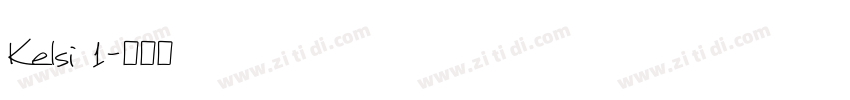 Kelsi 1字体转换